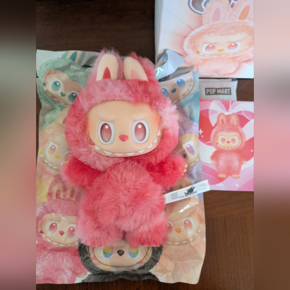 Authentic Pop Mart The Monsters Big Into Energy - "Love" Labubu Plush Pendant